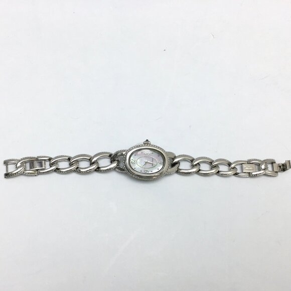 Vintage Ecclissi Watch Sterling Silver Quartz Chain Link Works - Picture 4 of 8